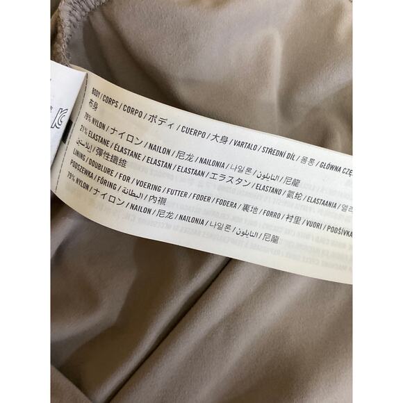 Abercrombie & Fitch Beige Tan Crewneck Short Sleeve Slim Tee T-shirt Top Size M - Picture 5 of 5